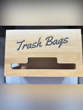 Bamboo Trash Bag Holder Dispenser Box